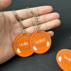 Móc khóa mica đẹp đại học ngân hàng 2025