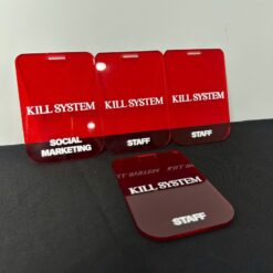 Bảng tên mica 2 mặt trong suốt