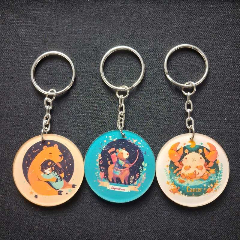 Móc khóa mica đa dạng, hình ảnh