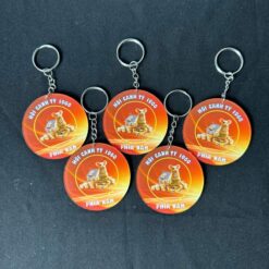 Móc khóa mica in theo yêu cầu