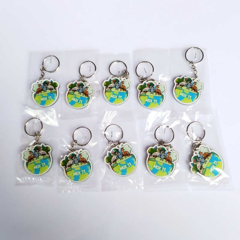 Móc khóa mica cắt theo yêu cầu 