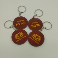 Móc khóa resort mặt trước và sau