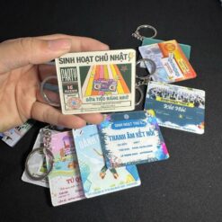 Sản xuất móc khóa mica