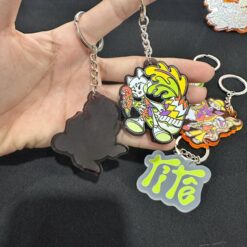 Móc khóa in UV chữ và hình