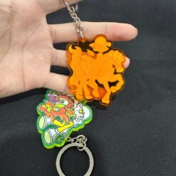 Móc khóa mica màu được in uv