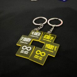 Móc khóa in uv sắc nét trong suốt