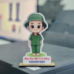 Standee mica in nội dung, biểu tượng theo yêu cầu