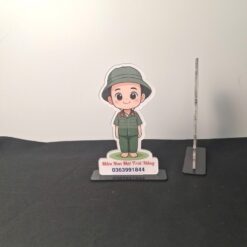 Standee chú bộ đội nền đẹp