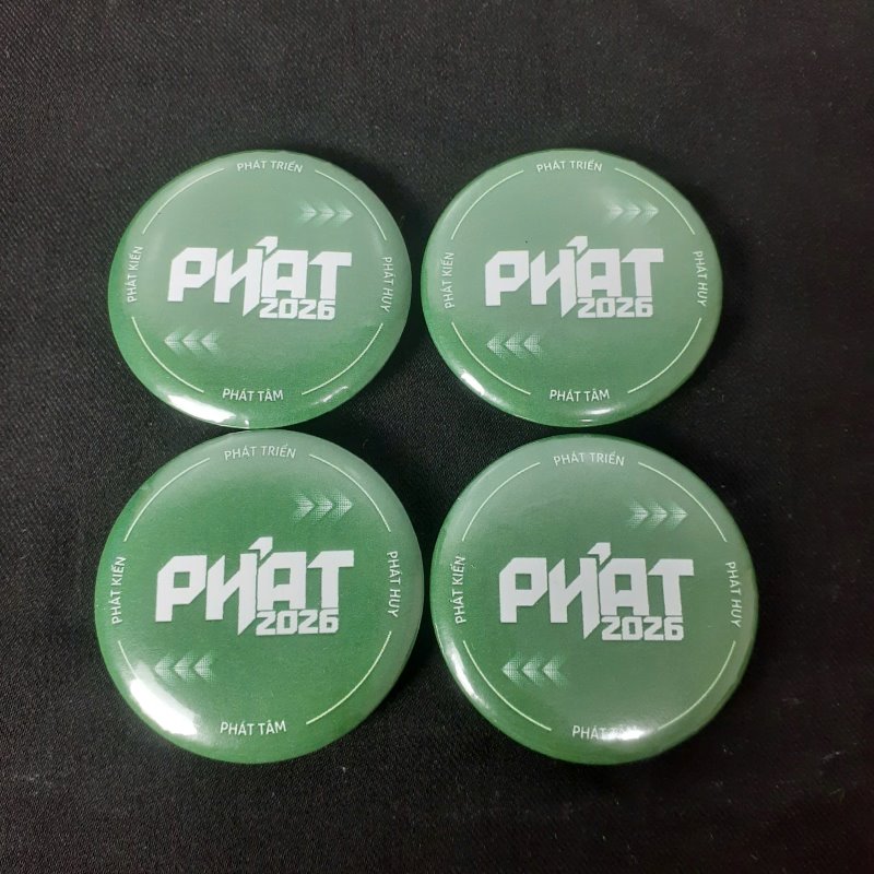 Huy hiệu nhựa tròn theo yêu cầu