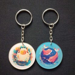 Móc khóa 12 cung hoàng đạo dạng tròn