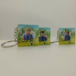 Móc khóa cá nhân hình vuông