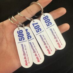 Móc khóa hình chữ nhật có bo góc cạnh