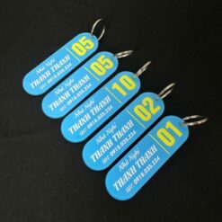 Móc khóa nhà nghỉ in theo yêu cầu