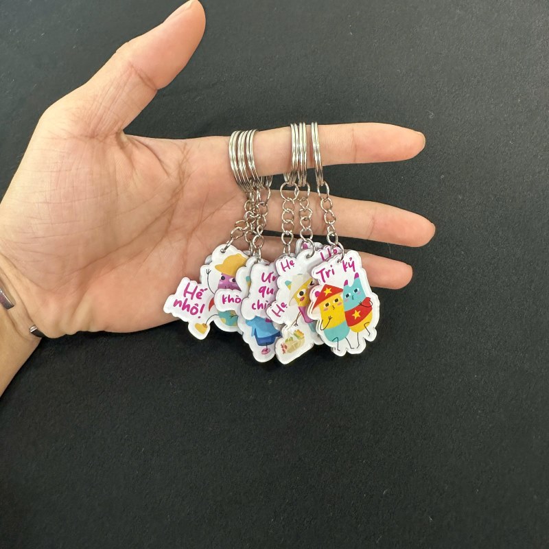 Móc khóa mica in biểu cảm nhân vật