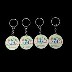 Móc khóa mica in hình 2 mặt