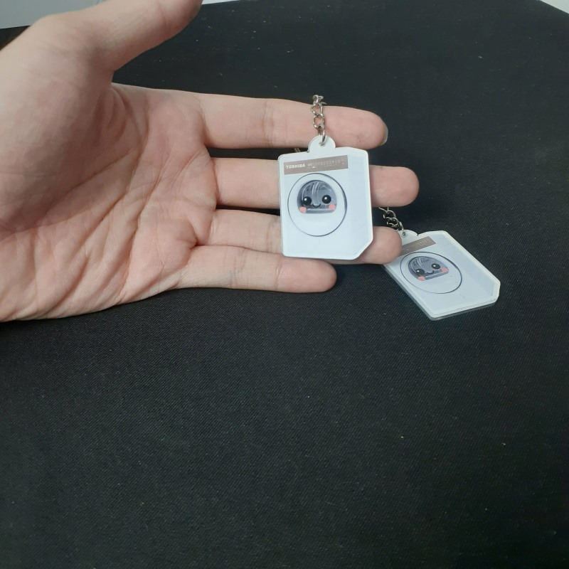 Móc khóa máy giặt in theo yêu cầu doanh nghiệp