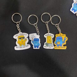 Móc khóa in hình và chữ theo yêu cầu