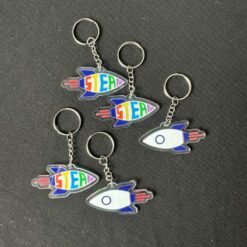 Móc khóa mica in UV