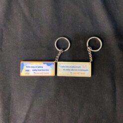 Móc khóa mica hình chữ nhật theo yêu cầu