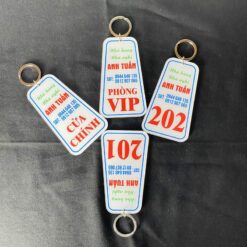 Móc khóa nhà nghỉ theo yêu cầu