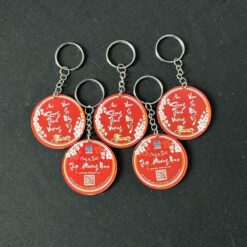 Móc khóa được in nội dung theo yêu cầu