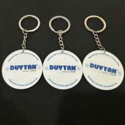 Móc khóa hình tròn doanh nghiệp duy tân